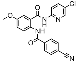 N-(5-chloro(2-pyridyl)){2-[(4-cyanophenyl)carbonylamino]-5-methoxyphenyl}-carboxamide