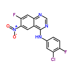 N-(3-Chloro-4-fluorophenyl)-7-fluoro-6-nitroquinazolin-4-amine