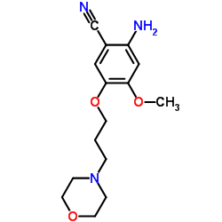 2-Amino-4-methoxy-5-(3-morpholinopropoxy)benzonitrile 第1张