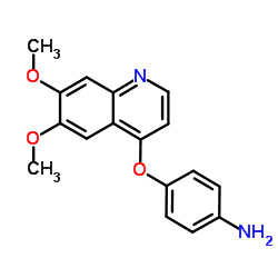 CAS:190728-25-7 4-[(6,7-dimethoxy-4-quinolinyl)oxy]-Benzenamine 第1张