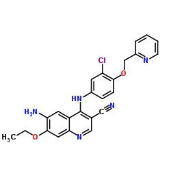 6-amino-4-[3-chloro-4-(pyridin-2-ylmethoxy)anilino]-7-ethoxyquinoline-3-carbonitrile