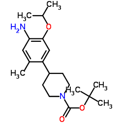 CAS:1032903-63-1 tert-butyl 4-(4-amino-5-isopropoxy-2-methylphenyl)piperidine-1-carboxylate 第1张