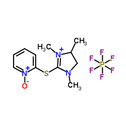 1-oxido-2-[(1,3,4-trimethyl-4,5-dihydroimidazol-1-ium-2-yl)sulfanyl]pyridin-1-ium,hexafluorophosphate 第1张