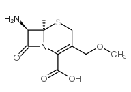 CAS:24701-69-7 (6R,7R)-7-Amino-3-(methoxymethyl)-8-oxo-5-thia-1-azabicyclo[4.2.0]oct-2-ene-2-carboxylic acid 第1张