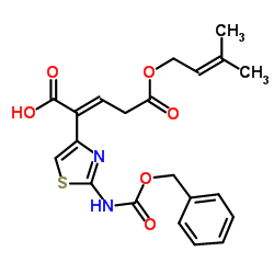 5-(3-methylbut-2-enoxy)-5-oxo-2-[2-(phenylmethoxycarbonylamino)-1,3-thiazol-4-yl]pent-2-enoic acid