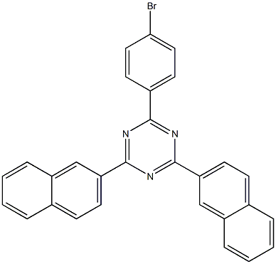 2-(4-bromophenyl)-4,6-di(naphthalen-2-yl)-1,3,5-triazine