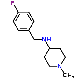 N-[(4-fluorophenyl)methyl]-1-methylpiperidin-4-amine