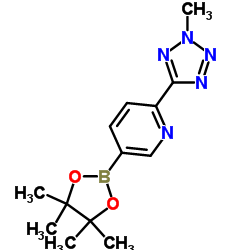 CAS:1056039-83-8 (2-(2-methyl-2H-tetrazol-5-yl)pyridyl-5-yl)(pinacolato)boron 第1张