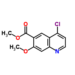 6-Quinolinecarboxylic acid, 4-chloro-7-methoxy-, methyl ester