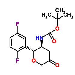 N-[(2R,3S)-2-(2,5-Difluorophenyl)tetrahydro-5-oxo-2H-pyran-3-yl]carbamic acid 1,1-dimethylethyl ester