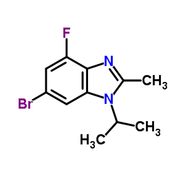 CAS:1231930-33-8 6-bromo-4-fluoro-2-methyl-1-propan-2-ylbenzimidazole 第1张