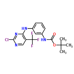 N-[3-[[2-Chloro-5-(trifluoromethyl)-4-pyrimidinyl]amino]phenyl]carbamic acid 1,1-dimethylethyl ester