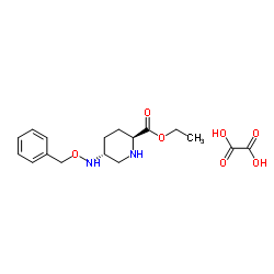 ethyl (2S,5R)-5-[(benzyloxy)amino]piperidine-2-carboxylate ethanedioate