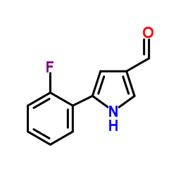 5-(2-Fluorophenyl)-1H-pyrrole-3-carboxaldehyde 第1张