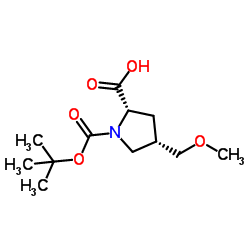 (2S,4S)-1-(tert-butoxycarbonyl)-4-(methoxymethyl)pyrrolidine-2-carboxylic acid 第1张