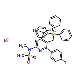  [4-(4-fluorophenyl)-2-[methyl(methylsulfonyl)amino]-6-propan-2-ylpyrimidin-5-yl]methyl-triphenylphosphanium,bromide