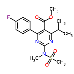 CAS:289042-11-1 Methyl 4-(4-fluorophenyl)-6-isopropyl-2-[(N-methyl-N-methylsulfonyl)amino]pyrimidine-5-carboxylate 第1张