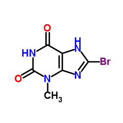 8-Bromo-3-methyl-1H-purine-2,6(3H,7H)-dione 第1张