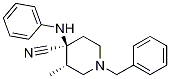 cis-(+)-3-Methyl-4-(phenylaMino)-1-(phenylMethyl)-4-piperidinecarbonitrile 第1张