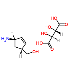 [(1S,4R)-4-aminocyclopent-2-en-1-yl]methanol,(2S,3S)-2,3-dihydroxybutanedioic acid