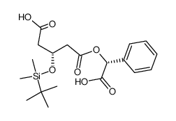 (3R)-3-<(tert-Butyldimethylsilyl)oxy>pentanedioic acid 1-<(R)-mandelic acid> ester 第1张
