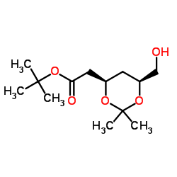 T-butyl-(3R,5S)-6-hydroxy 3,5-O-isopropylidene 3,5-dihydroxyhexanoate