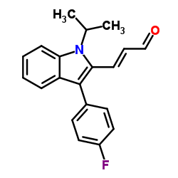 (E)-3-(3-(4-Fluorophenyl)-1-isopropyl-1H-indol-2-yl)acrylaldehyde