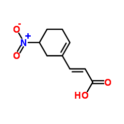 (E)-3-(5-nitrocyclohexen-1-yl)prop-2-enoic acid 第1张