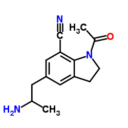 1-Acetyl-5-(2-aminopropyl)-2,3-dihydro-1H-indole-7-carbonitrile