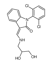(3Z)-1-(2,6-dichlorophenyl)-3-[(2,3-dihydroxypropylamino)methylidene]indol-2-one 第1张