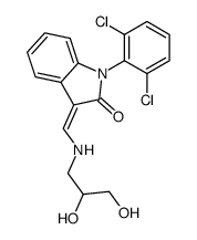 (3Z)-1-(2,6-dichlorophenyl)-3-[(2,3-dihydroxypropylamino)methylidene]indol-2-one