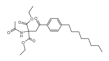 2-(acetylamino)-2-[2-(4-octylphenyl)-2-oxo-ethyl]propanedioic acid diethyl ester