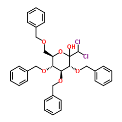 (3R,4S,5R,6R)-2-(dichloromethyl)-3,4,5-tris(phenylmethoxy)-6-(phenylmethoxymethyl)oxan-2-ol