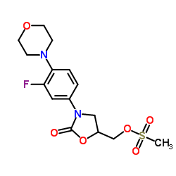 [3-(3-fluoro-4-morpholin-4-ylphenyl)-2-oxo-1,3-oxazolidin-5-yl]methyl methanesulfonate