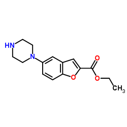 Ethyl 5-(piperazin-1-yl)benzofuran-2-carboxylate