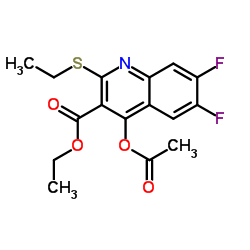 Ethyl 4-acetoxy-2-(ethylthio)-6,7-difluoroquinoline-3-carboxylate 第1张