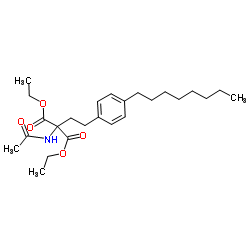diethyl 2-acetamido-2-[2-(4-octylphenyl)ethyl]propanedioate 第1张