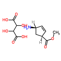 (2R,3R)-2,3-dihydroxybutanedioic acid,methyl (1S,4R)-4-aminocyclopent-2-ene-1-carboxylate 第1张