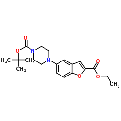 tert-butyl 4-(2-ethoxycarbonyl-1-benzofuran-5-yl)piperazine-1-carboxylate