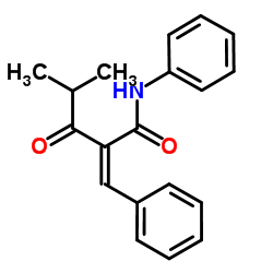 (2Z)-2-benzylidene-4-methyl-3-oxo-N-phenylpentanamide