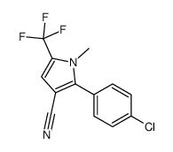 2-(4-chlorophenyl)-1-methyl-5-(trifluoromethyl)pyrrole-3-carbonitrile 第1张