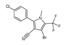 4-bromo-2-(4-chlorophenyl)-1-methyl-5-(trifluoromethyl)pyrrole-3-carbonitrile