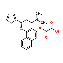 S-(+)-N,N-Dimethyl-3-(1-naphthoxy)-3-(2-thienyl)-1-propylamine oxalate