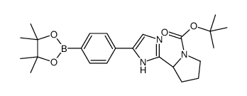 tert-butyl (2S)-2-[5-[4-(4,4,5,5-tetramethyl-1,3,2-dioxaborolan-2 -yl)phenyl]-1H-imidazol-2-yl]pyrrolidine-1-carboxylate