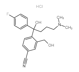 4-[4-(dimethylamino)-1-(4-fluorophenyl)-1-hydroxybutyl]-3-(hydroxymethyl)benzonitrile,hydrochloride 第1张