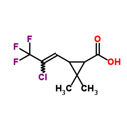 cis-3-(2-Chloro-3,3,3-trifluoroprop-1-en-1-yl)-2,2-dimethylcyclopropanecarboxylic acid