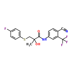 N-[4-Cyano-3-(trifluoromethyl)phenyl]-3-[(4-fluorophenyl)thio]-2-hydroxy-2-methylpropionamide 第1张