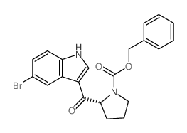 (R)-Benzyl 2-(5-bromo-1H-indole-3-carbonyl)-pyrrolidine-1-carboxylate