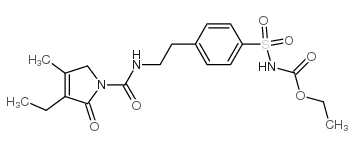 [[4-[2-[[(3-Ethyl-2,5-dihydro-4-methyl-2-oxo-1H-pyrrol-1-yl)carbonyl]amino]ethyl]phenyl]sulfonyl]-carbamic acid ethyl ester 第1张
