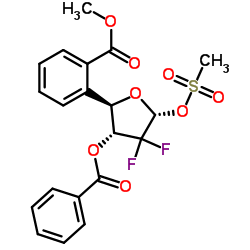 ((2R,3R,5S)-3-(Benzoyloxy)-4,4-difluoro-5-((methylsulfonyl)oxy)tetrahydrofuran-2-yl)methyl benzoate